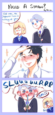 the-cm:  the thirst is real ;; - more yoi comics 