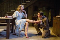 Natalie Dormer & Kieran Bew onstage in After Miss Julie
