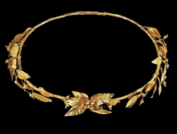 archaicwonder:  Hellenistic gold olive wreath diadem Circa 3rd