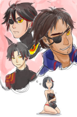 scribbly-z-raid:  I’ve seen a few versions of human Senketsu