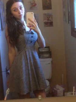 bathroom selfie but I liked my dress sowwy