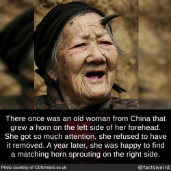 mindblowingfactz:  There once was an old woman from China that