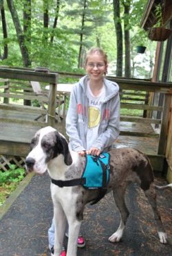 dogblessusa:  Jocelyn is thirteen and has Friedrich’s Ataxia.