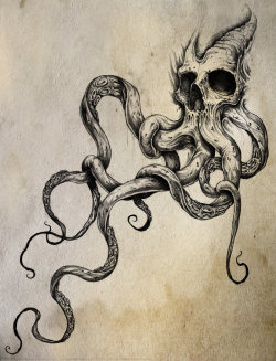 fuckedwithoutyou:  Skulltapus by ShawnCoss