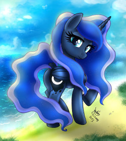 theponyartcollection:  MLP FIM - Elegant Princess Luna At The