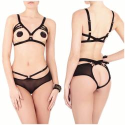 babylikestopony:#bordelle #AW16 Bondage-Belle open frame bra