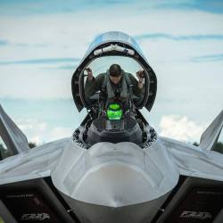 airsoftgrenades:  An F-22 pilot from the 95th Fighter Squadron