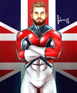 chrisjonesgeek:  I AM CAPTAIN BRITAIN! All thanks to the amazing