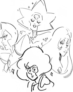 bismuth:the great diamond authority, as drawn by rebecca sugar