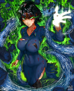 thegoldensmurf:  Blizzard of Hell - Fubuki from OnePunch Man.