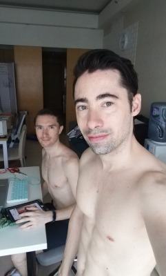 arthusetnico:  First ones at the office