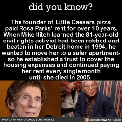 did-you-kno: The founder of Little Caesars pizza paid Rosa Parks’