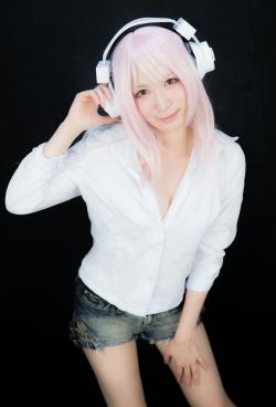 Super Sonico Cosplay (Le Chat) 2-3