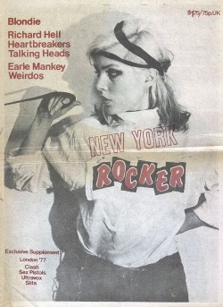 modrules:  Blondie Debbie Harry, New York Rocker, 1977 