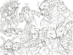 kiqo-gw2-corner: Another sketch page! This time for @foreverconfused-anenqui