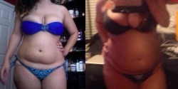 bukkake-barbie:  bikini body before &amp; after