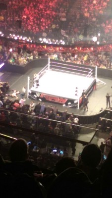 Checking out #wweraw live in Jersey