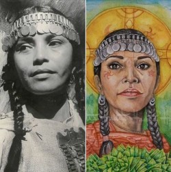 Mapuche!painted face(s)