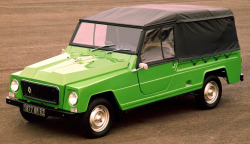 carsthatnevermadeit:  Renault 4 Rodeo, 1970-1981. An (even more) utilitarian version of the Renault 4, the Rodeo was front wheel drive but could be ordered with four wheel drive courtesy of a conversion by Sinpar