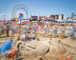schoolofvisualarts:  Sandcastle Competition, Coney Island, 2015,