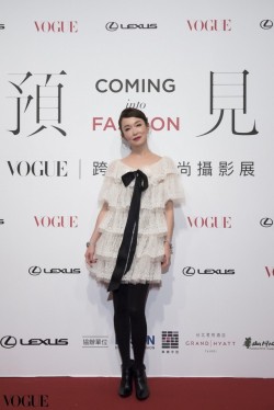 Fann Wong at Vogue Taiwan’s “Coming into Fashion” exhibition