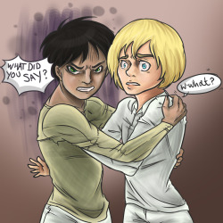 im-going-armin:  I drew this because I really don’t like people