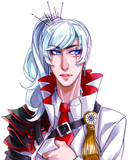 funblade:  xuunies:  a weiss portrait to accompany the ruby one