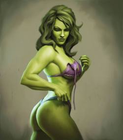 seether23:  She Hulk: Underwear is givin me a wedgie- rips off