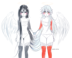 cosmic-artsu:seiao angel au (´▽`ʃƪ)As they were clutching