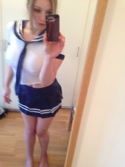 lilperv16:  My かわいい Japanese school girl uniform came