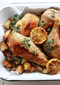 in-my-mouth:  Greek Chicken with Oregano and Lemon