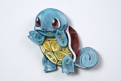 retrogamingblog:Paper-Quilled Pokemon made by Aimie Holdorf