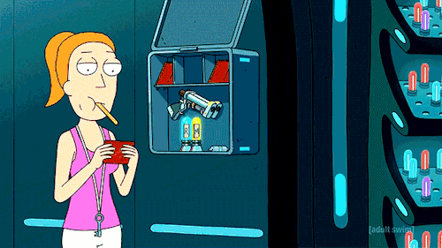 grimphantom2:  doafhat:You guys doing Morty’s Mind Blowers? Summer looks hot in the last gif =P