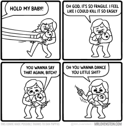mrlovenstein:  Settle your baby knife fights in my diabolical