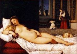 festivegays:  Artistic Parallels  Venus of Urbino, Titian, 1538