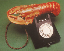 artimportant:Salvador Dalí - Lobster Telephone or Aphrodisiac