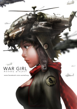 art-of-cg-girls:  War Girl by Santa Fung