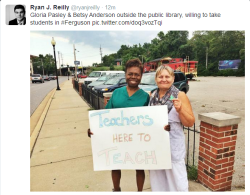 artisnteasy:  thebluelip-blondie:  schools in Ferguson area will
