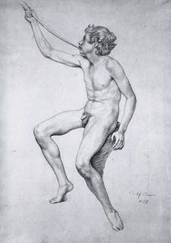 sculppp:Schnorr Von Carolsfeld,  (1794-1872)  Seated Boy Playing