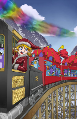 Christmas Train by kandlin With this years Christmas cards sent