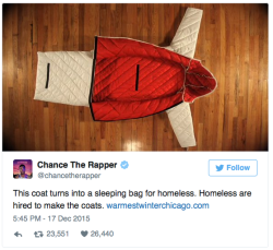 subzeros:  sarynaarylle:  stylemic:  Chance the Rappers helps