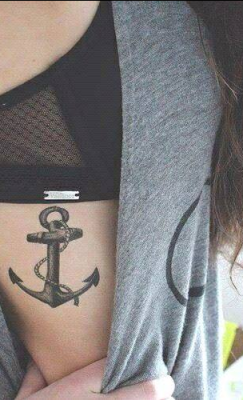 tattooideasbase:  New Post - Anchor Side Tattoo has been published