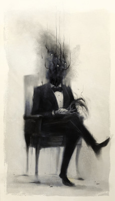 thegoblinmarketofficial:  Portrait of a Dead ManBy Damien MammolitiWebsite: http://www.boneandbrush.com/
