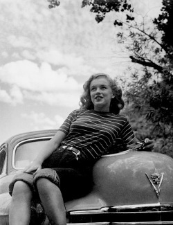 alwaysmarilynmonroe:  Marilyn modelling in 1946. 