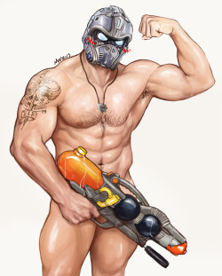 chesschirebacon:  marccus-art-blog:  Water Guns #1 (ft. clayton