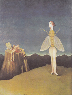 msneauxneaux:  Victor Brauner:  The Crime of the Butterfly King,