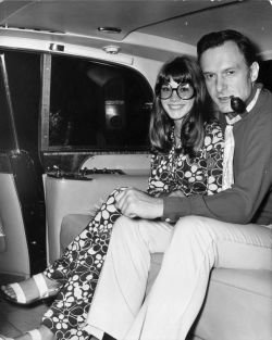 70sdreamgirl:  Hugh Hefner and girlfriend/playmate Barbi Benton