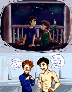princeorcachan:  Pavel and Bones sit out on the porch of his