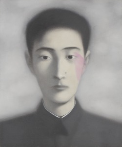 Zhang Xiaogang (Chinese, b. 1958), Bloodline Series, 1998. Oil