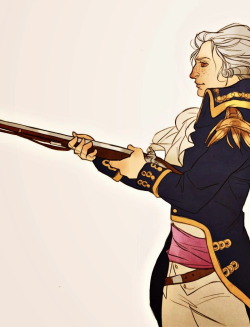 faustyflakes:   Gen. Mar. de Lafayette. Col. A. Hamilton. Lt-Col.